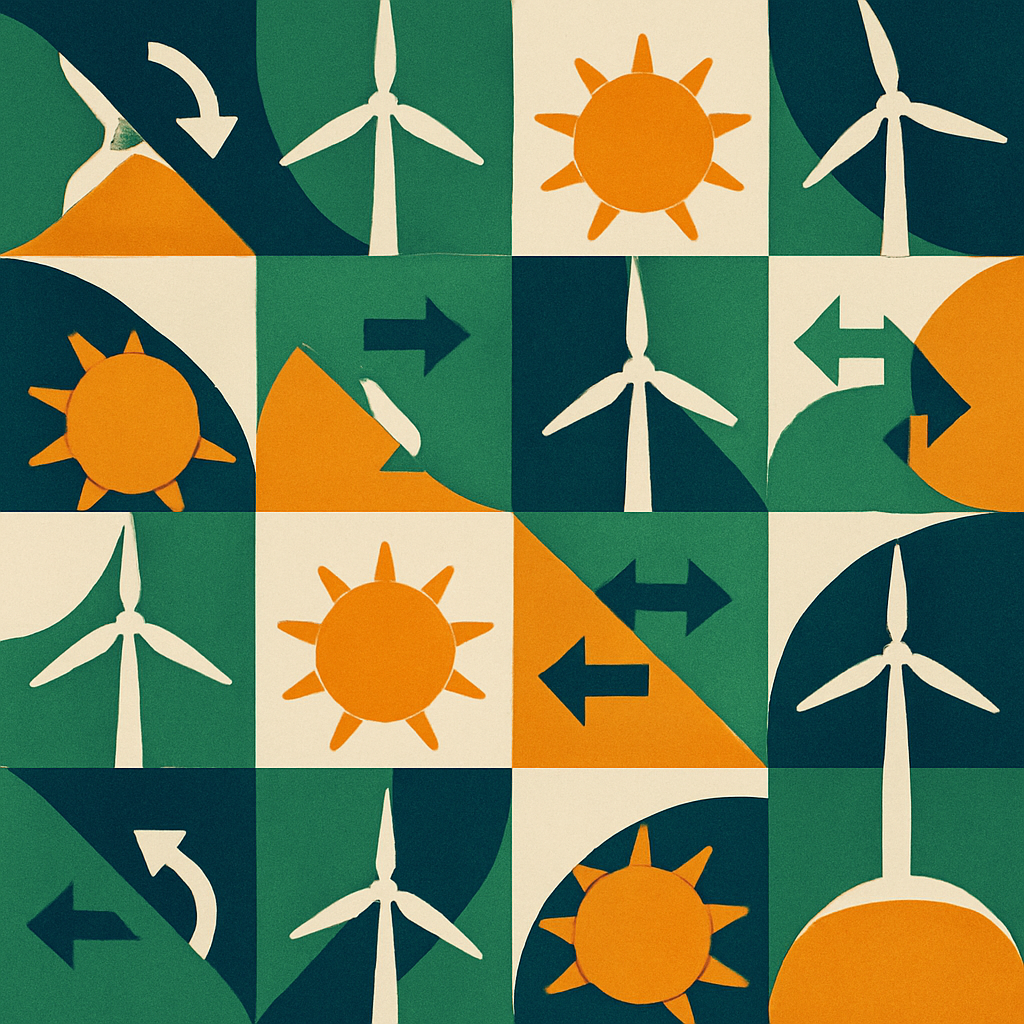 compare solar and wind energy