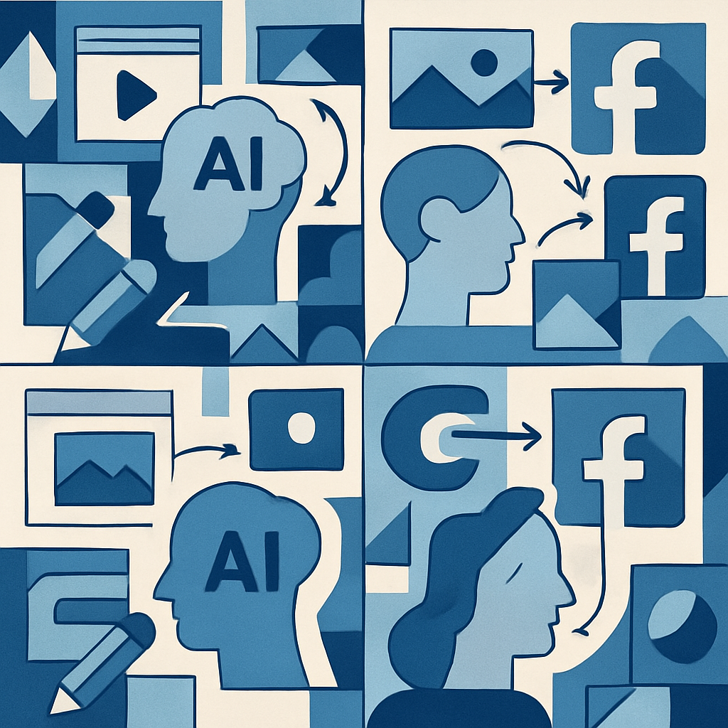 how to create ai content for facebook